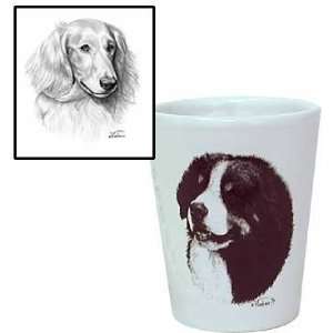  Longhaired Dachshund Shot Glass