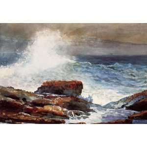  Oil Painting Incoming Tide Winslow Homer Hand Painted 