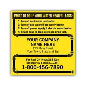  EGP Water Heater Service Label   5 x 5