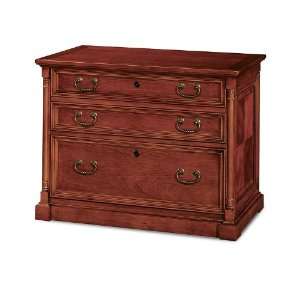  DMi Keeneland 3 Drawer Wood Lateral File in Bourbon Cherry 