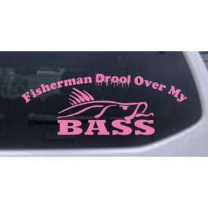   Over My Bass Funny Hunting And Fishing Car Window Wall Laptop Decal