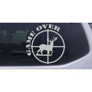 Game Over Deer In Scope Hunting And Fishing Car Window Wall Laptop 