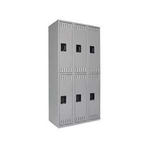    TNNDTS121836CMG Tennsco LOCKER,3WIDE,2TIER,72H,GY