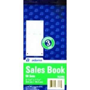  Adams Sales Book 3.375 X 7 3 Part Carbonless (5 Pack 