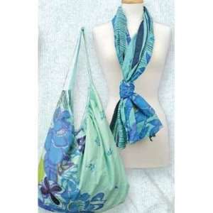  Red Carpet Studios Hobo Bag with Matching Scarf, Floral 