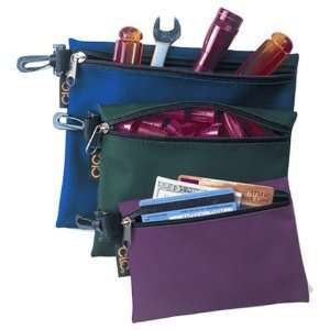   1101 3 Multi Purpose, Clip On Zippered Bags