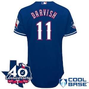 Texas Rangers Authentic 2012 Yu Darvish Alternate 2 Cool Base Jersey w 