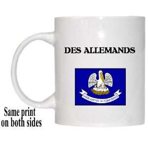  US State Flag   DES ALLEMANDS, Louisiana (LA) Mug 