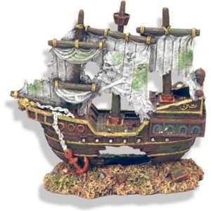  Resin Ornament   Sunken Pirate Shipwreck