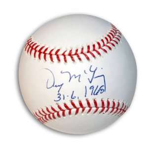  Signed Baseball   with 31 6 1968 Inscription 