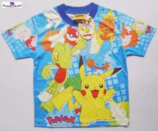 Pokemon Boy T shirt Sz S M L XL Age 2 10 #252  
