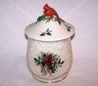 Lenox Winter Greetings Cardinal Cookie Jar Catherine McClung # 6324875 