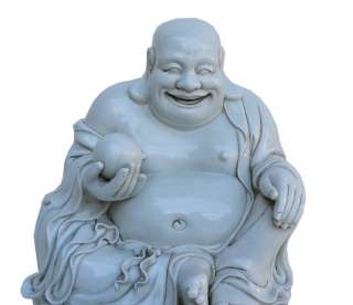 Porcelain Large Happy Laughing Buddha Figure ss472  