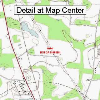  USGS Topographic Quadrangle Map   Adel, Georgia (Folded 