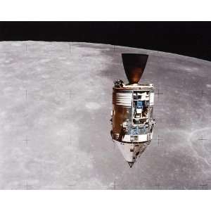  Apollo 15 Command Service Module & Moon 8x10 Silver Halide 