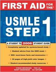 First Aid for the USMLE Step 1, (0071461159), Vikas Bhushan, Textbooks 