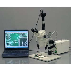 35x 180x Stereo Gooseneck Microscope + 3mp Camera  