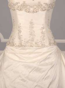 AUTHENTIC Ines di Santo Helio Silk Shantung Ivory Ballgown Bridal Gown 