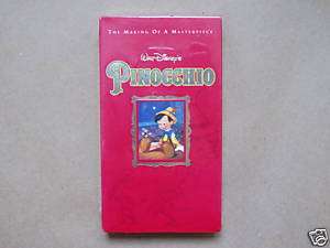Pinocchio Making of a Masterpiece VHS NEW Sealed Disney  
