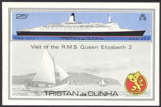 Tristan da Cunha 259 MNH Visit of RMS Queen Elizabeth  