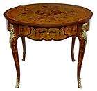 Louis XV Round Centre Table Marquetry Inlay French Furniture items in 