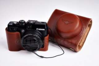 Genuine real COW leather case bag cover for CANON POWERSHOT G1X G1 X 