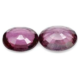 MAJESTIC Pair IF Oval Cut Top Purple Spinel Natural Earth Mined Gem 