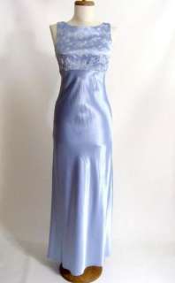 PERIWINKLE BLUE Asian Insprd Gown Cocktail Dress 5 6 S  