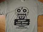 ZOMBIE equal rights in America horror movie T Shirt L