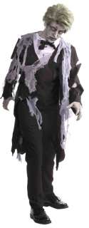 Adult Mens Walking Dead Zombie Tuxedo Halloween Costume  