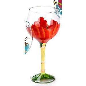  Evergreen Hibiscus Wine Glass