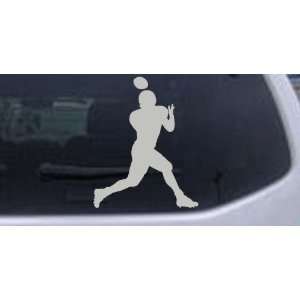 Silver 20in X 16.0in    Football Player Sports Car Window Wall Laptop 