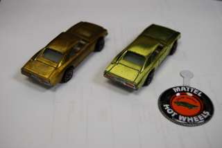 Two 1968 Custom Dodge Charger Hot Wheels Redline or Red Line  