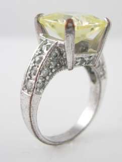 DESIGNER Yellow Cubic Zirconium Pave Ring  