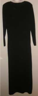 EXCLUSIVELY MISOOK LS Long Dress Crystal Button Black L  