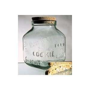  Global Amici Glass Cookie Jar With Cork Top   10.5 Ounces 