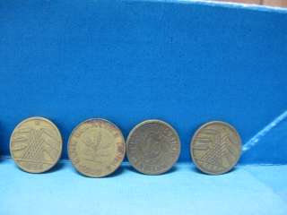 Vintage coins lot x18 Germany 1888 1988 10pf  