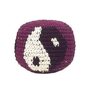  Hacky Sack   Yin Yang with a Purple Background Sports 