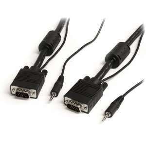   25 Feet Coax High Resolution Monitor VGA Cable with Audio HD15 M/M