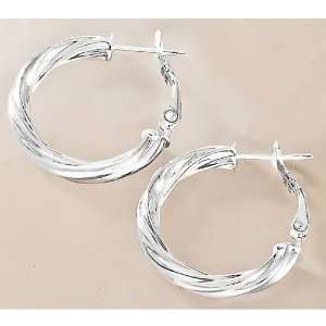  Signature Twisted Clutchless Hoop Earrings Jewelry