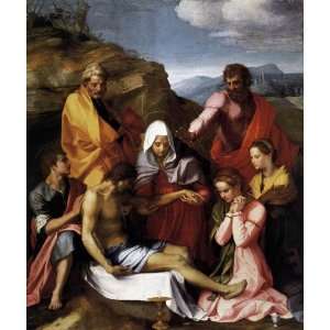 FRAMED oil paintings   Andrea del Sarto   24 x 28 inches   Pietà with 