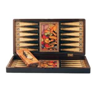  19 Yenigun Turkish Oriental Figures Backgammon Board 