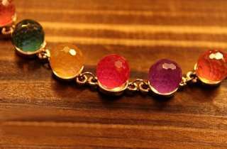 1pcs Vintage Colorful Sweet Crystal Beads Lovely Bracelet X84 FREE 