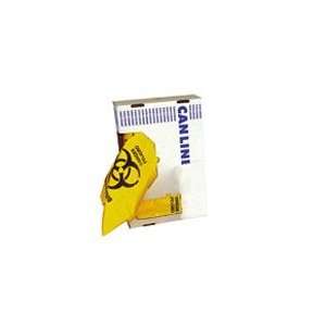  44 Gallon 1.3 mil Yellow Healthcare Trash Bags with 