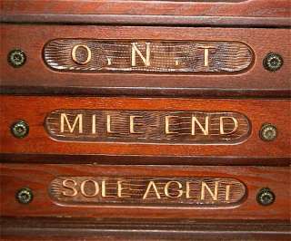 Large 6 Drawer Spool Chest Wood Embroidered Letters  