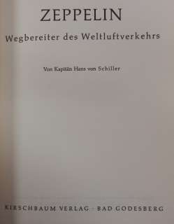 ZEPPELIN   DIRIGIBLE HISTORY BOOK by GERMAN AIRSHIP CAPTAIN HANS von 