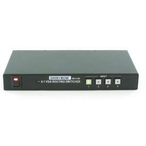  4x1 (41) VGA Video Selector Switcher + IR Remote 