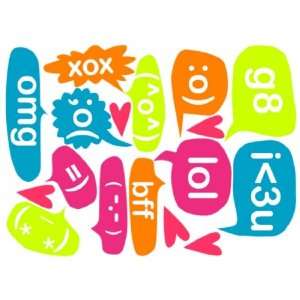  Pop and Lolli Texting Wall Stickers Baby