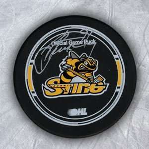 STEVEN STAMKOS Sarnia Sting SIGNED OHL Hockey Puck Sports 