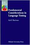   Testing, (0194370038), Lyle F. Bachman, Textbooks   